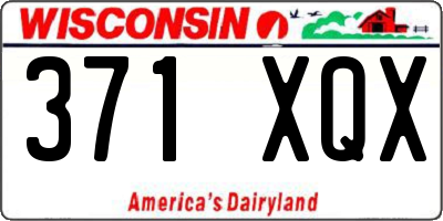 WI license plate 371XQX