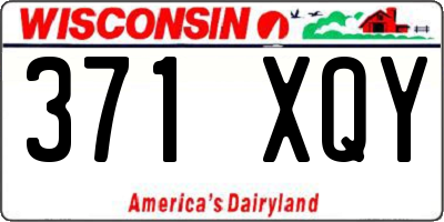 WI license plate 371XQY