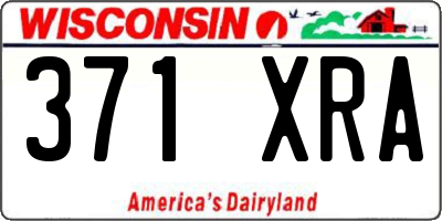 WI license plate 371XRA