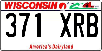 WI license plate 371XRB