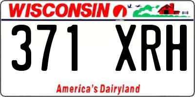 WI license plate 371XRH