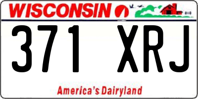 WI license plate 371XRJ