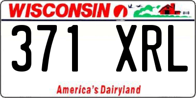 WI license plate 371XRL