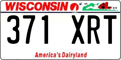 WI license plate 371XRT