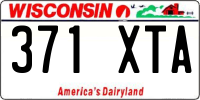 WI license plate 371XTA