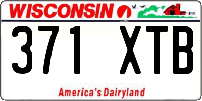 WI license plate 371XTB