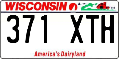 WI license plate 371XTH