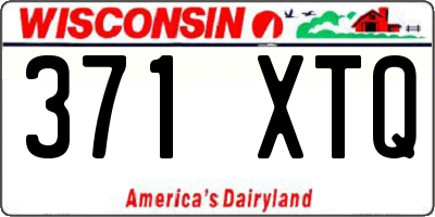 WI license plate 371XTQ