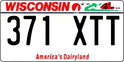 WI license plate 371XTT