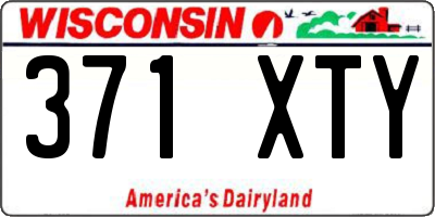 WI license plate 371XTY