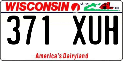 WI license plate 371XUH