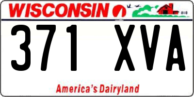 WI license plate 371XVA