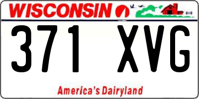 WI license plate 371XVG