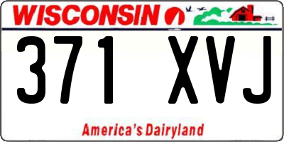 WI license plate 371XVJ