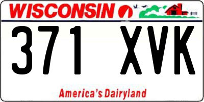 WI license plate 371XVK