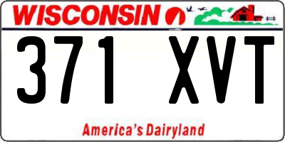 WI license plate 371XVT