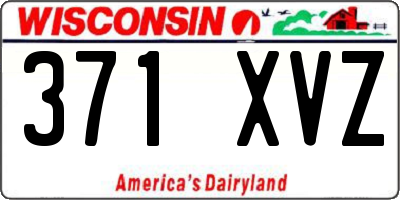 WI license plate 371XVZ