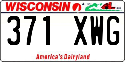 WI license plate 371XWG