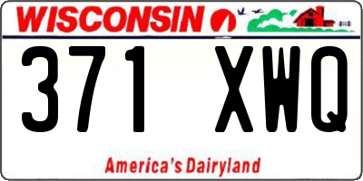 WI license plate 371XWQ