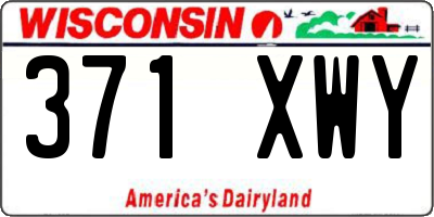 WI license plate 371XWY