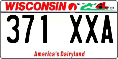 WI license plate 371XXA