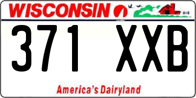 WI license plate 371XXB