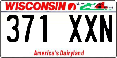WI license plate 371XXN