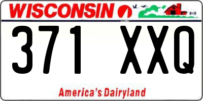 WI license plate 371XXQ
