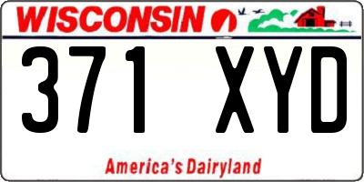 WI license plate 371XYD