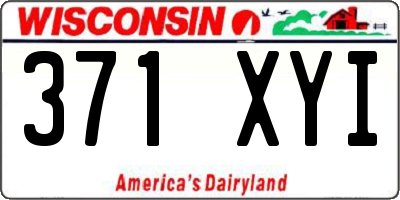 WI license plate 371XYI