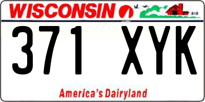 WI license plate 371XYK