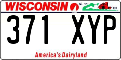 WI license plate 371XYP
