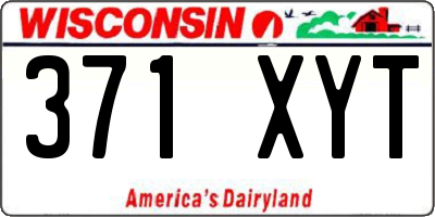 WI license plate 371XYT