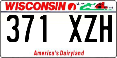 WI license plate 371XZH
