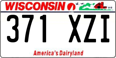 WI license plate 371XZI