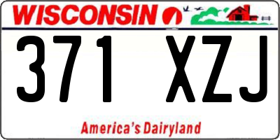 WI license plate 371XZJ