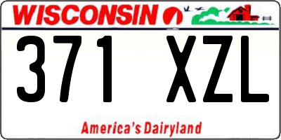 WI license plate 371XZL