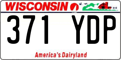WI license plate 371YDP