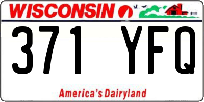 WI license plate 371YFQ