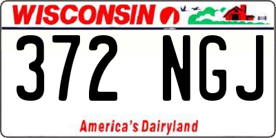WI license plate 372NGJ