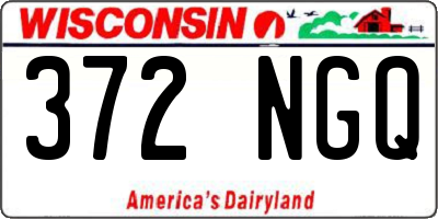 WI license plate 372NGQ
