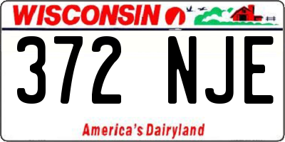 WI license plate 372NJE
