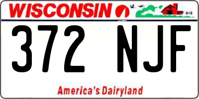 WI license plate 372NJF