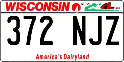 WI license plate 372NJZ