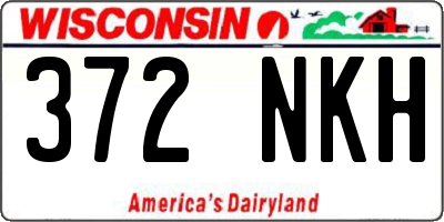 WI license plate 372NKH