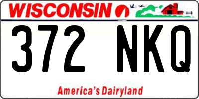 WI license plate 372NKQ