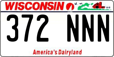 WI license plate 372NNN
