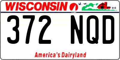 WI license plate 372NQD