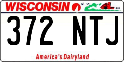 WI license plate 372NTJ