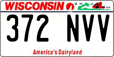WI license plate 372NVV